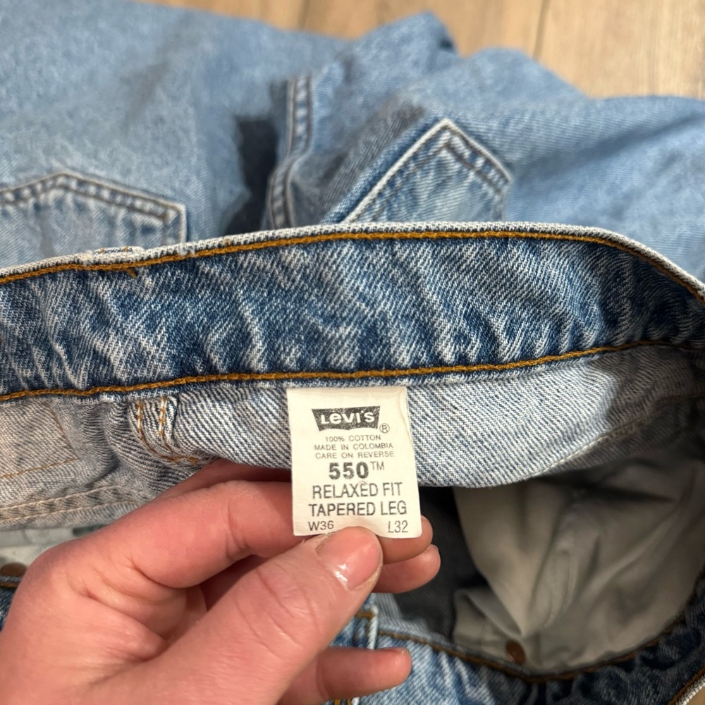 1996 Vintage Levi 550 W36 L32 - Picture 9 of 9